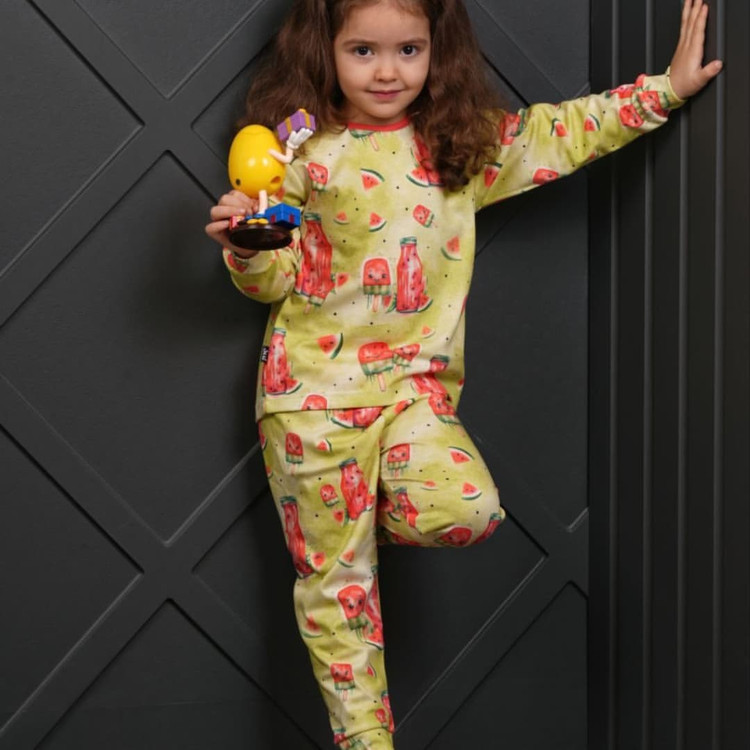 بلوز شلوار هندوانه ای