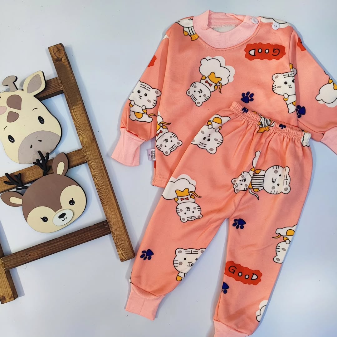 بلوز شلوار راحتی توکرکی بچگانه