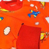 بلوز شلوار راحتی نوزادی قرمز