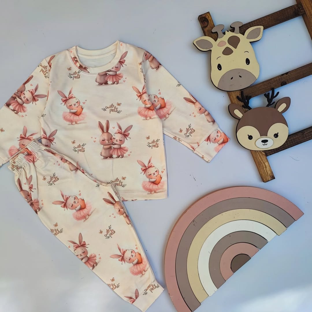 لباس راحتی کودکانه نخی سبک و خنک مناسب فصول مختلف