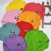 بلوز کبریتی اسپرت بچگانه، رنگیرنگی، مناسب زیر سارافون یا استفاده روزانه