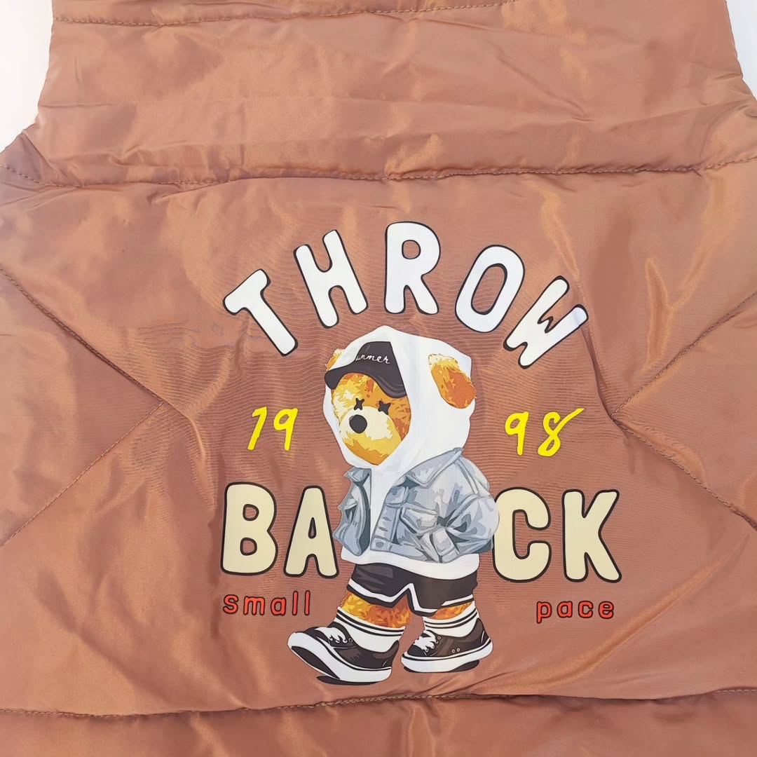 پافر تدی دخترانه و پسرانه رنگ موکا