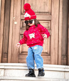 بلوز دورس تدی و شلوار جین ست