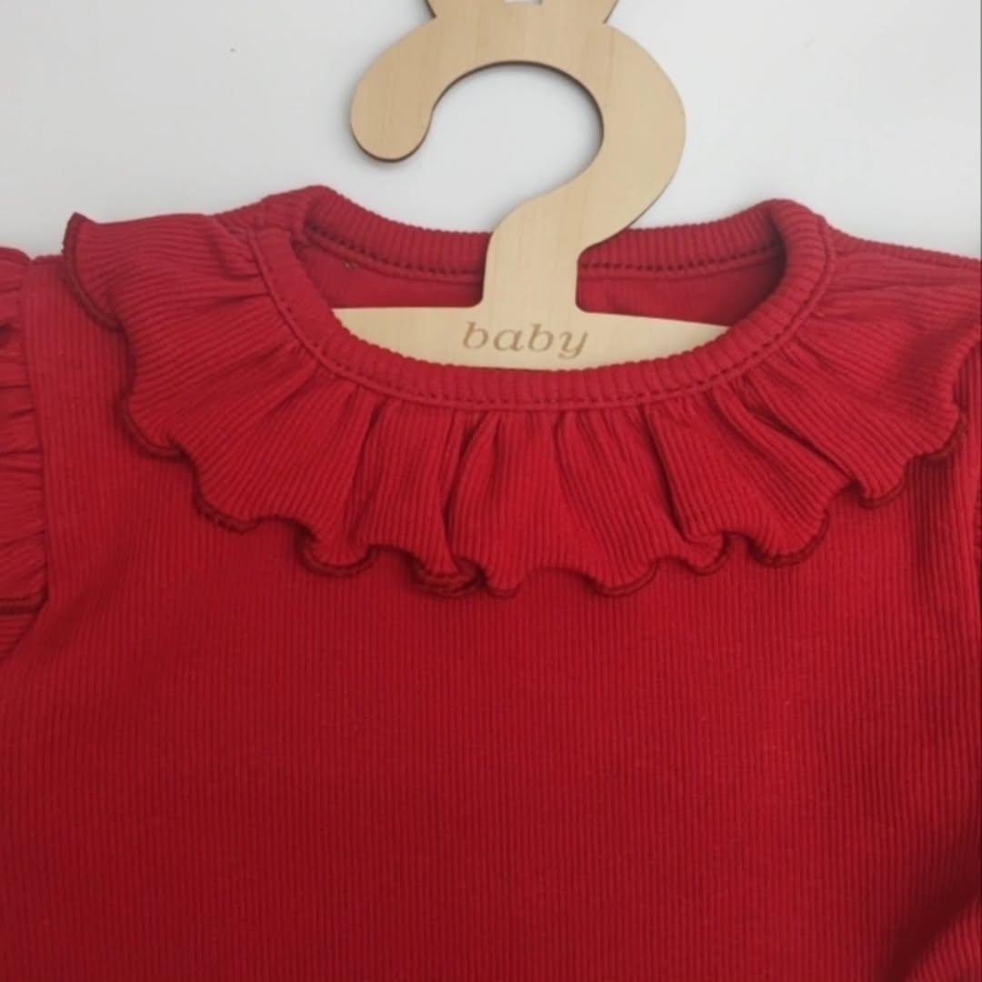 شومیز فانریپ یقه چین دار بچگانه