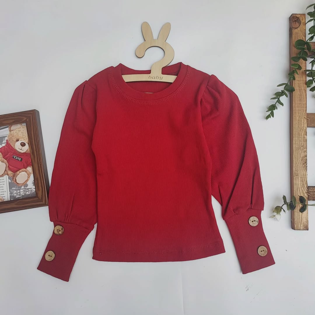 شومیز قرمز یلدایی بچگانه