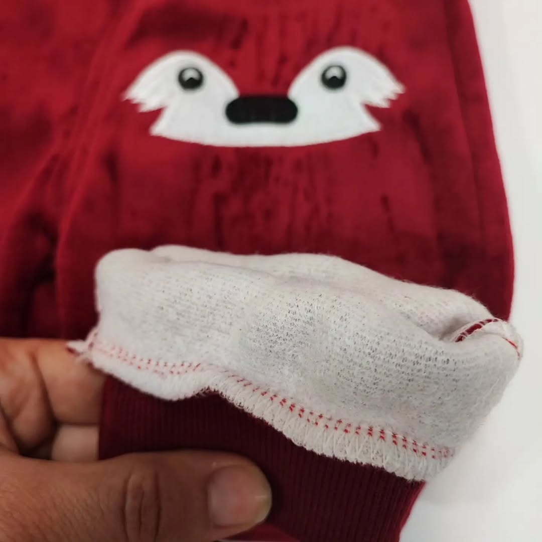 شلوار بچگانه مخمل طرح روباه