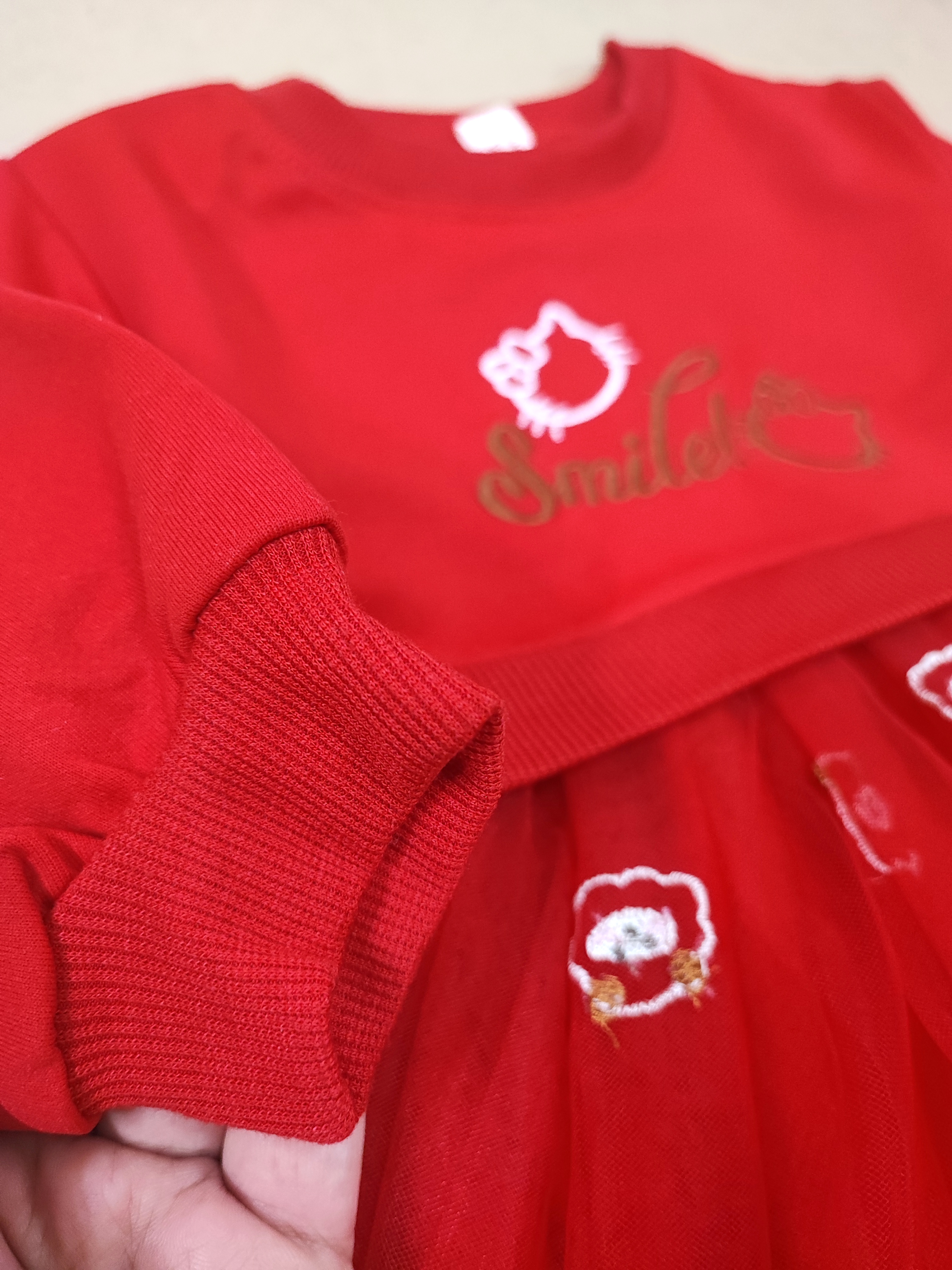 پیراهن بچگانه وارداتی رنگ قرمز