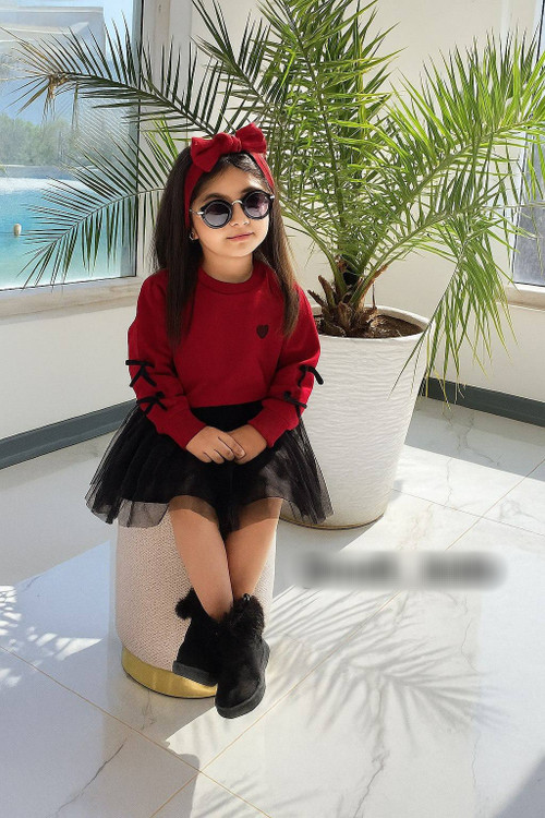 کراپ دامن یلدایی دخترانه