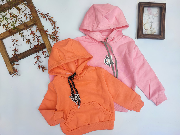 هودی دخترانه صورتی و گلبهی