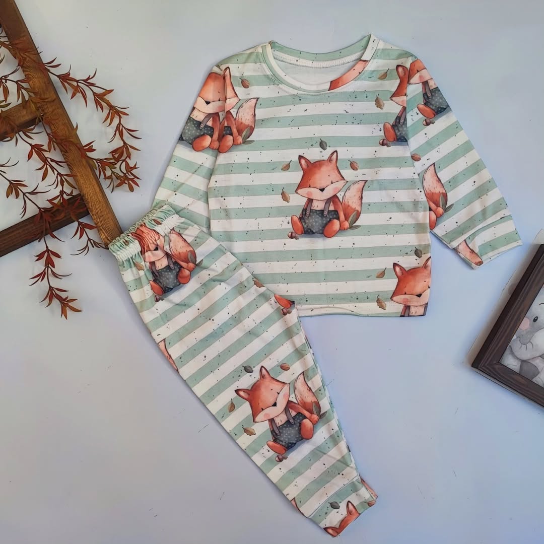 ست بلوز و شلوار بچگانه طرح روباه