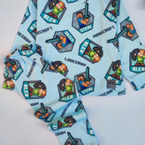 ست بلوز و شلوار خانگی بچگانه طرح ماین کرافت