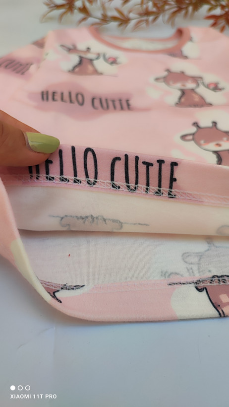 بلوز و شلوار راحتی دخترانه طرح لاما سایز۳۵ و۴۰
