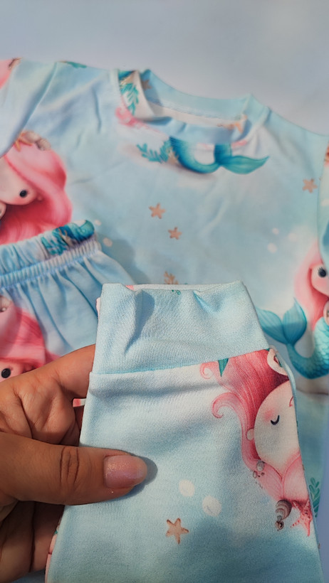 ست بلوز و شلوار راحتی پری دریایی سایز ۳۵ تا ۵۰