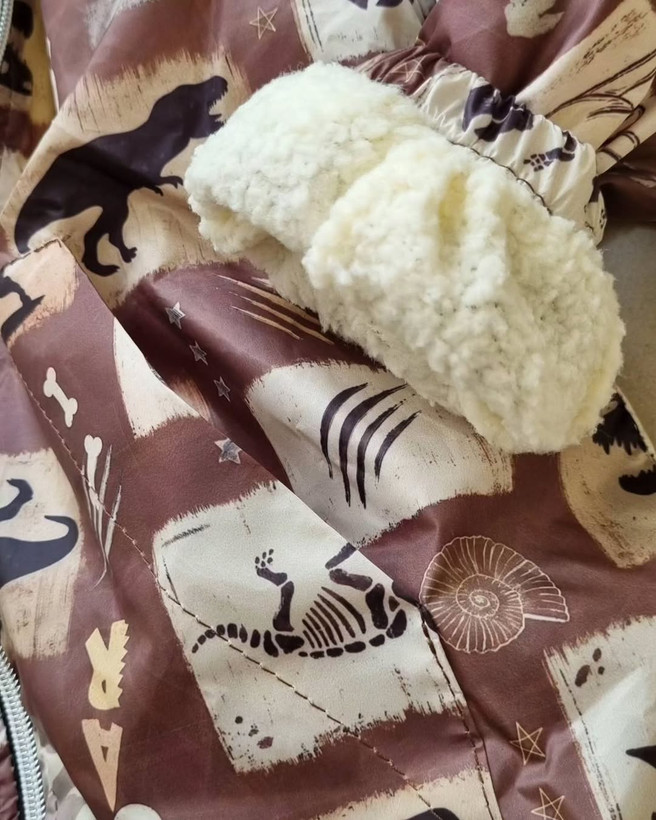 سویشرت بارونی بچهگانه طرح دایناسوری پسرانه