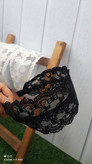 اکسسوری مو؛ تل سر فانتزی طرح گل رنگ سفید و مشکی